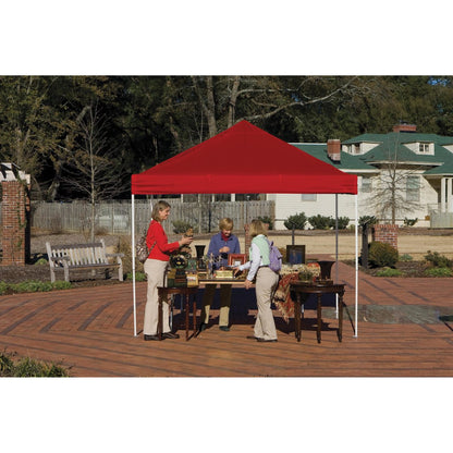 Pop-Up HD 10' x 10' Straight Leg Canopy -  Red