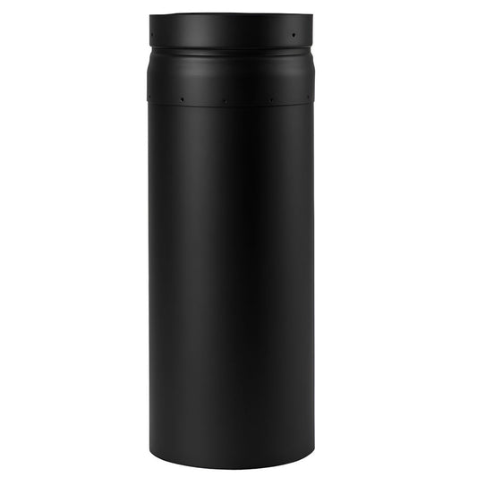 3" X 6" Ventis PelletVent Pipe Black Chimney Slip Section - VPB-0306SL