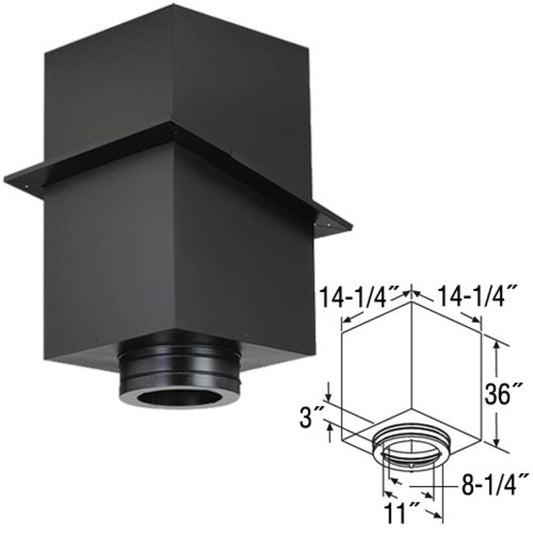 8" DuraTech 36" Square Ceiling Support Box - 8DT-CS36