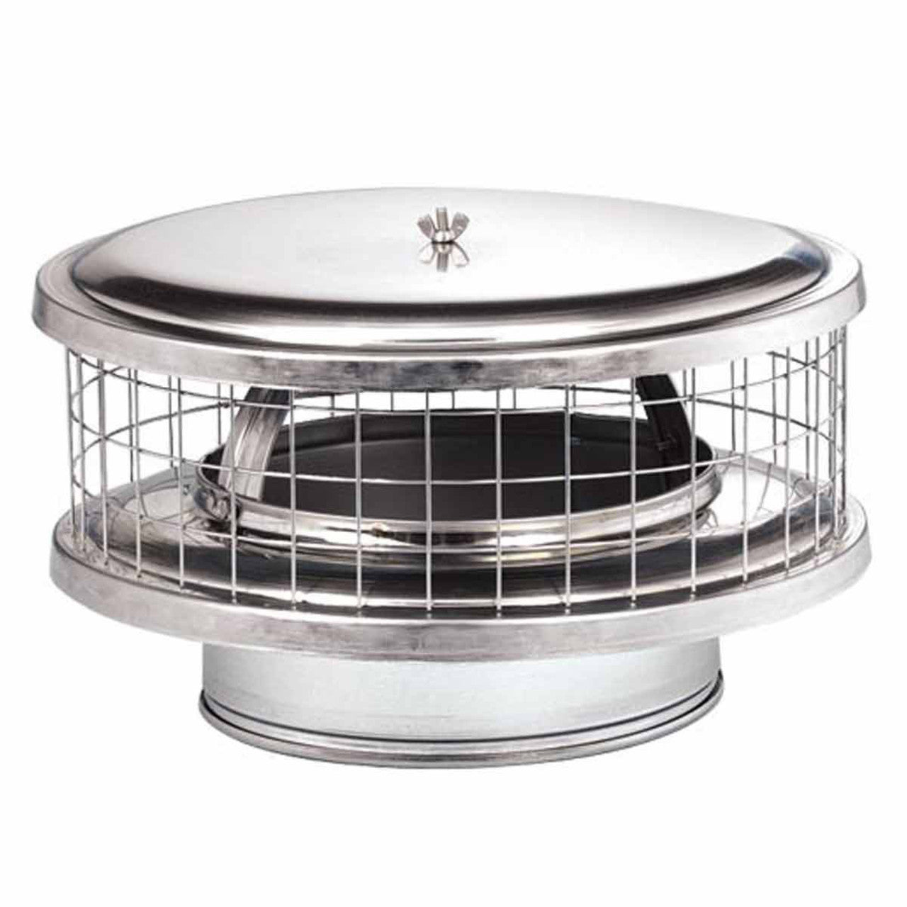 6" Round Solid-Pack Weathershield Cap