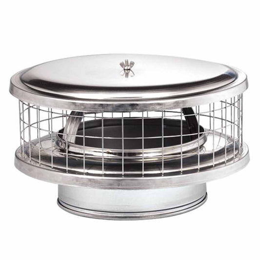 6" Round Solid-Pack Weathershield Cap