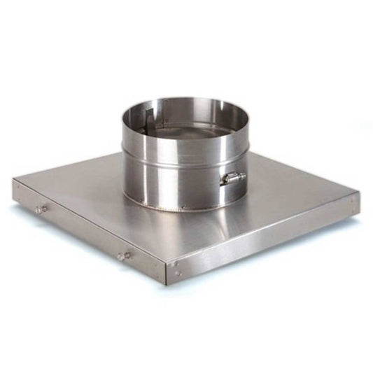 6" HomeSaver UltraPro 9" x 9" Terra Cotta Collar Plate