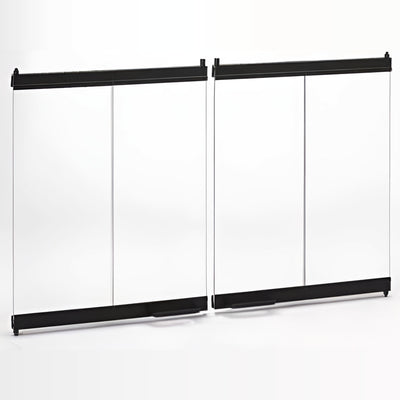 Majestic Original Bi-Fold Glass Doors With Black Trim - DM1036