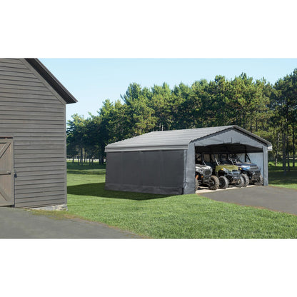 Arrow 20' x 20' Enclosure Wall Kit ONLY for Carport - Gray