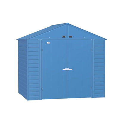 Arrow Select 8 x 6 Steel Storage Shed - Blue Gray