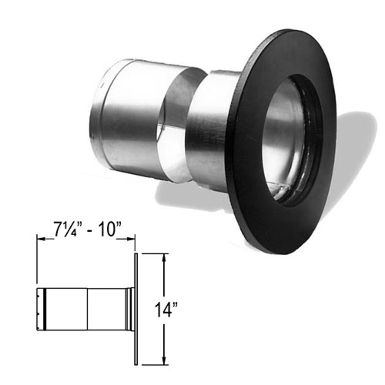 8" DuraLiner Masonry Thimble with Slip Connector - 8DLR-MTSC