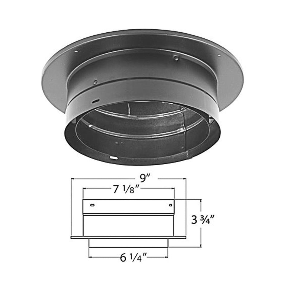 DVL-Double Wall Stove Pipe-Black Stove Pipe – Northline Express