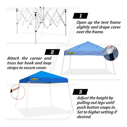 King Canopy  10 x 10 White Instant Pop Up Tent