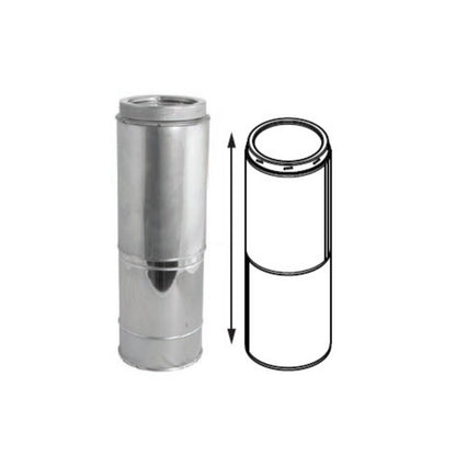 6" DuraTech Adjustable Chimney Pipe 14" - 21" - 6DT-21TASS