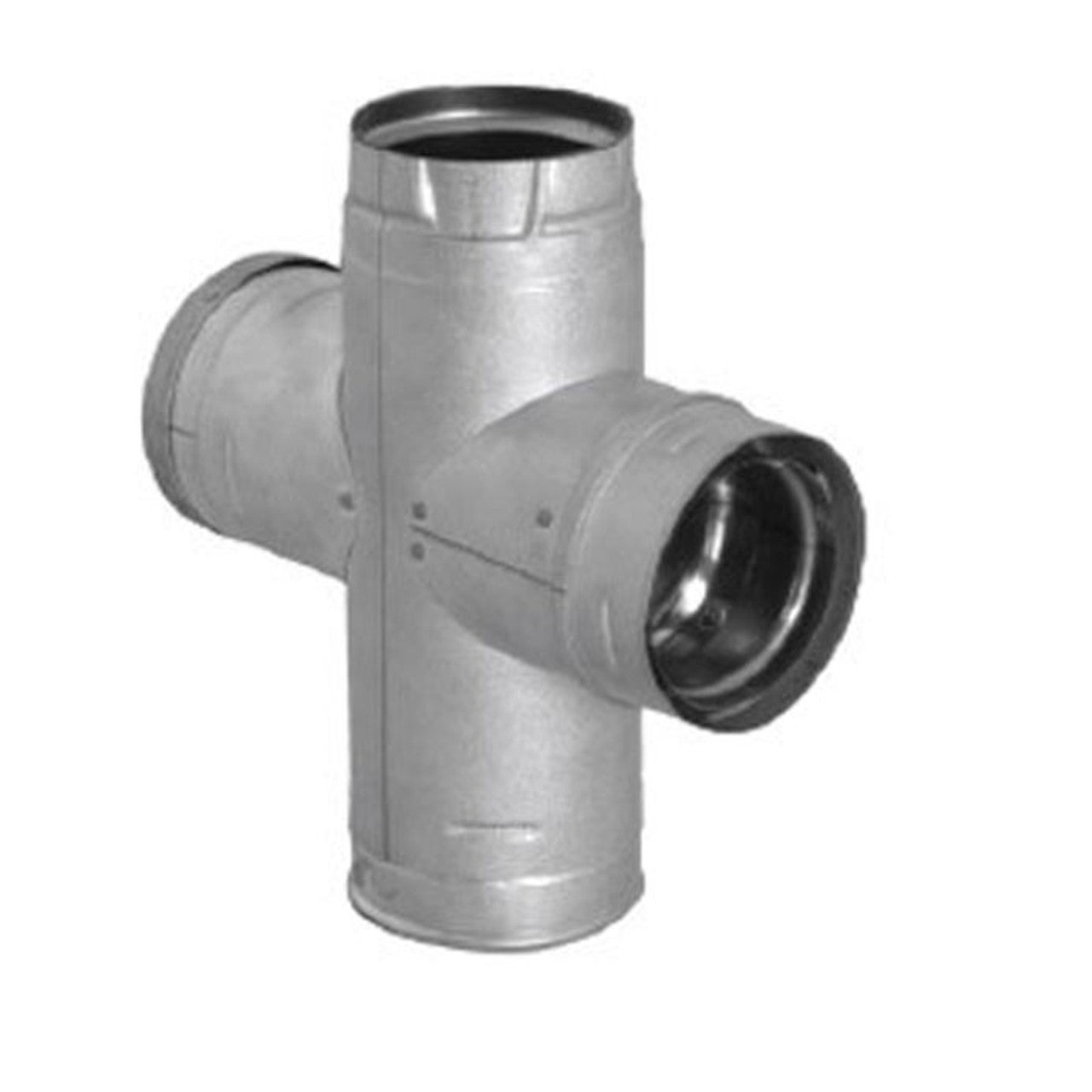 3" PelletVent Pro Double Tee with Clean-Out Tee Cap - 3PVP-DBT1