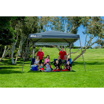 Solo Steel 90 11' x 11' Slant Leg Canopy - Midnight Blue