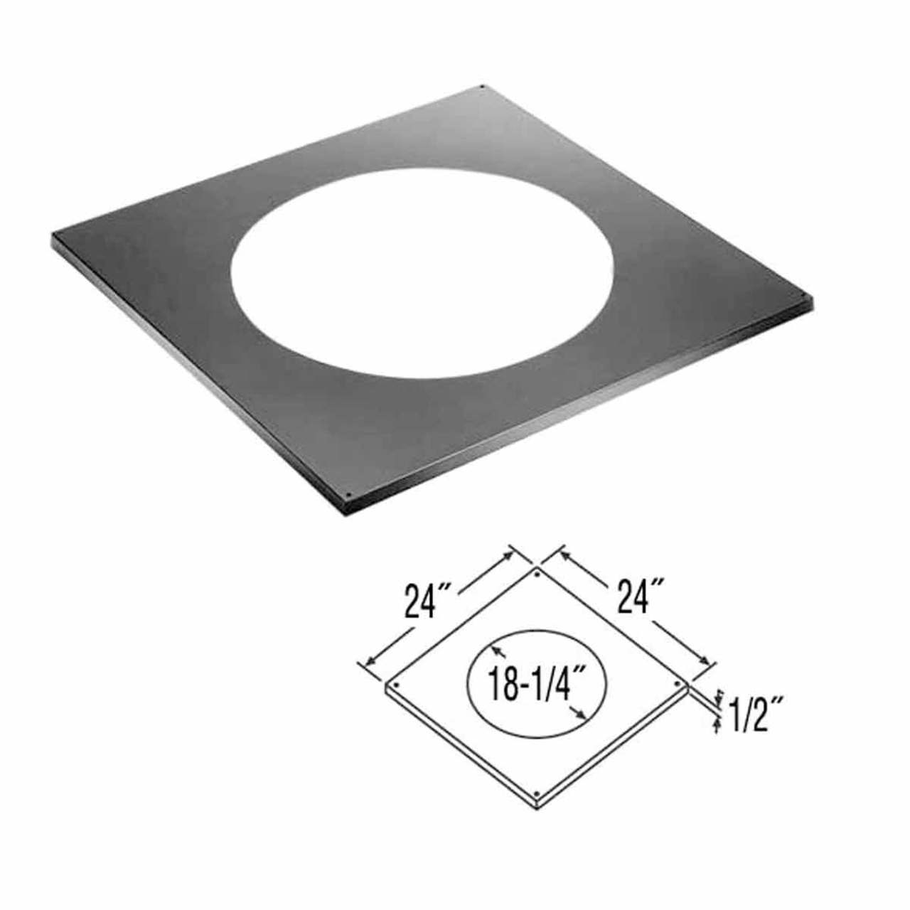 14'' DuraTech Trim Collar for Round Support Box - 14DT-TCSB