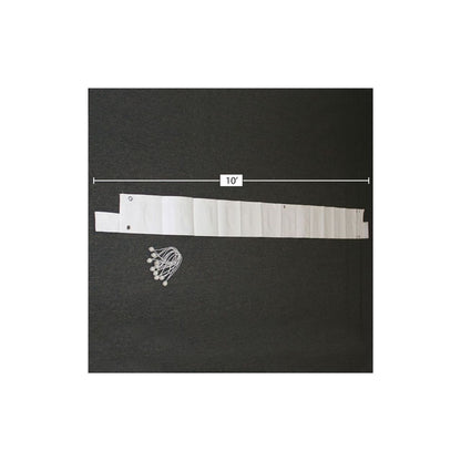 King Canopy  10' Rain Gutter with 10 White Ball Bungees
