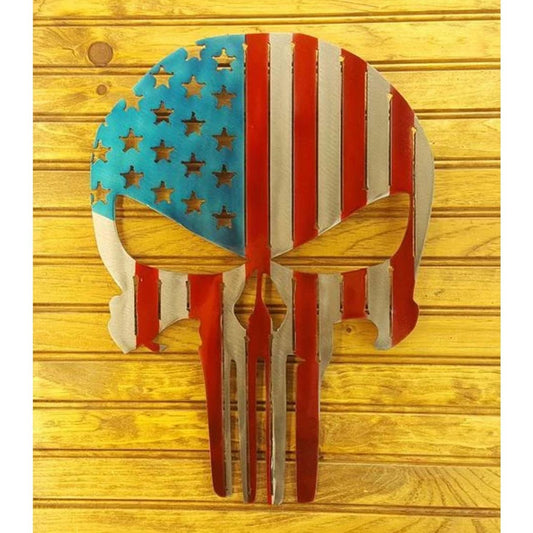15" Decorative Metal Art - Punisher