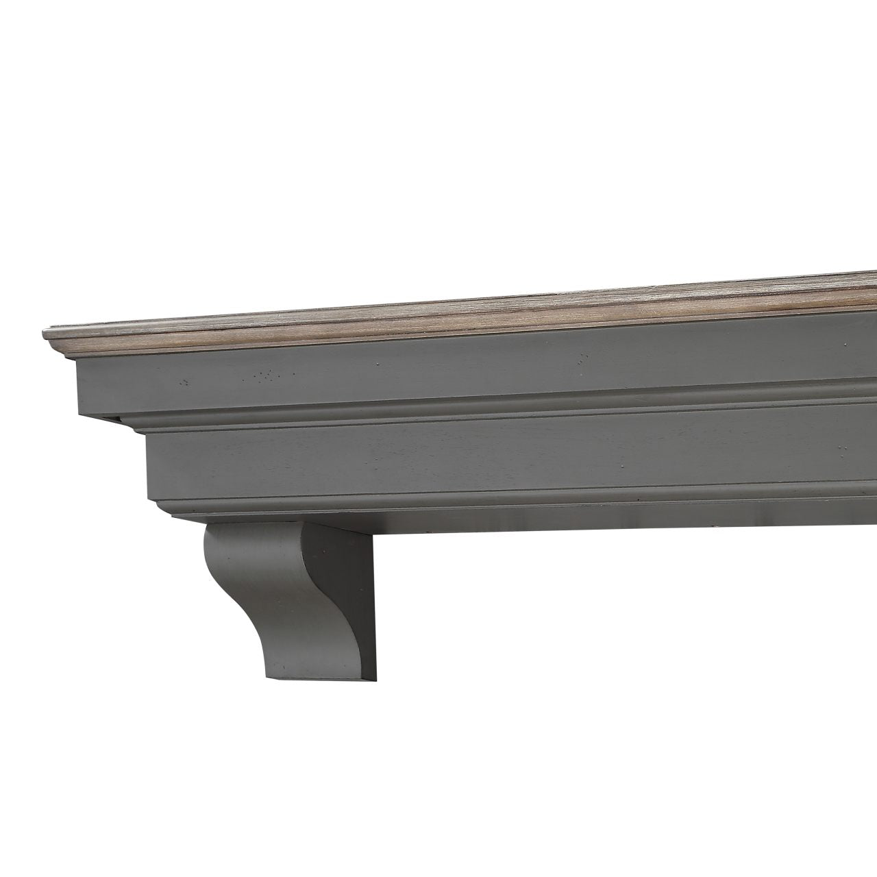 48" Hadley Fireplace Shelf by Pearl Mantels - Cottage Distressed Finish