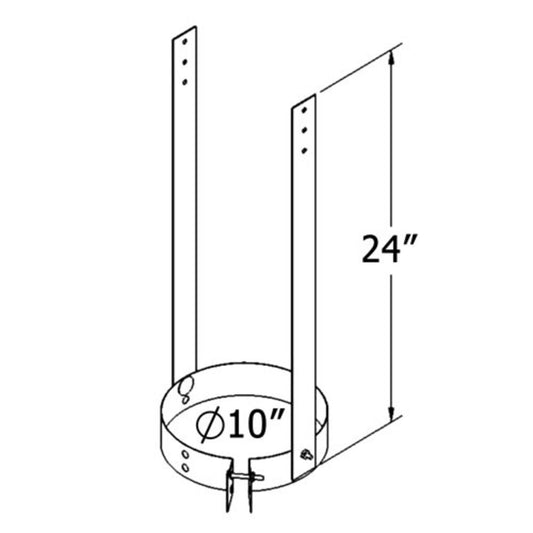 8" Shasta Vent 30 Degree Elbow Kit