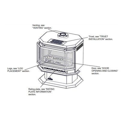 Napoleon Havelock 50 Direct Vent Gas Stove GDS50-1NSB