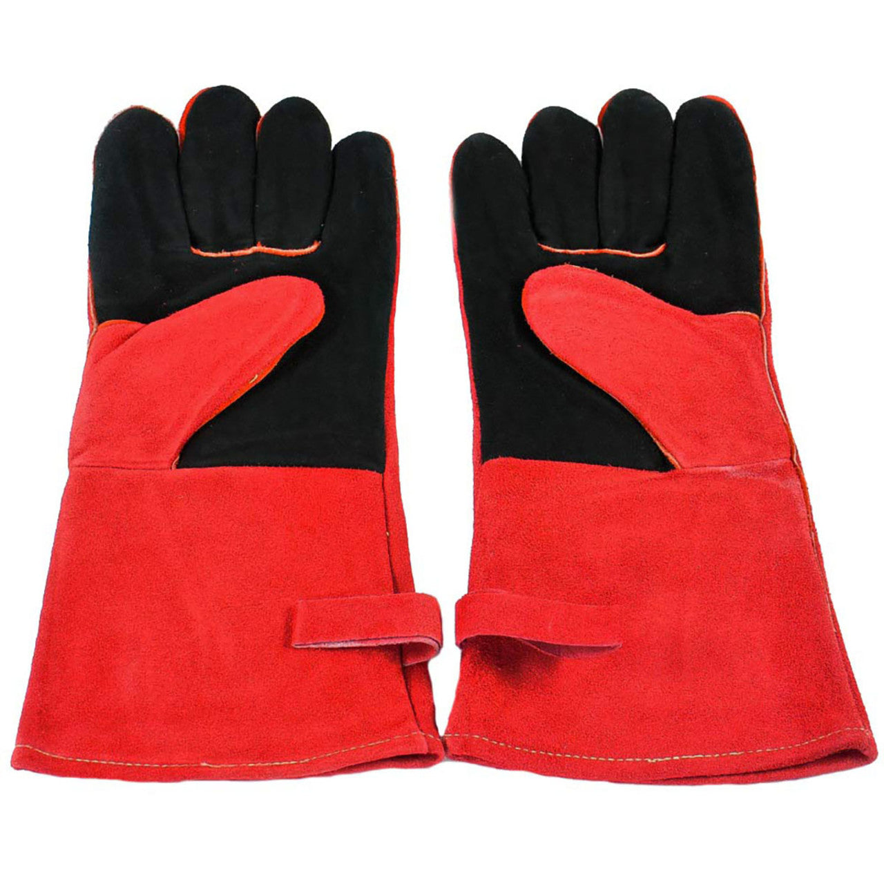 Red FlameX Deluxe Fireplace Gloves - Pair