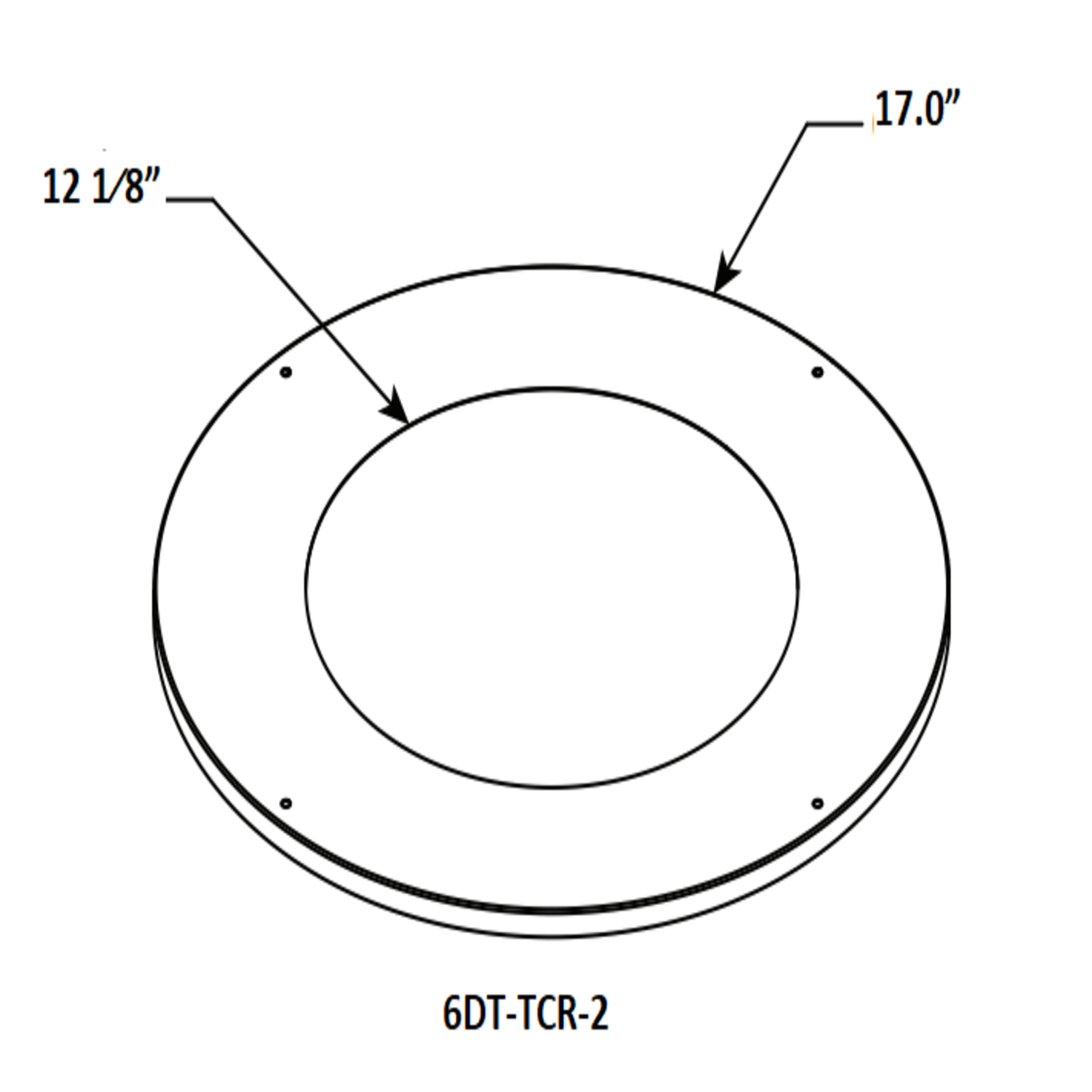 DuraTech 6" Diameter Round Trim Collar For RCS - 6DT-TCR-2