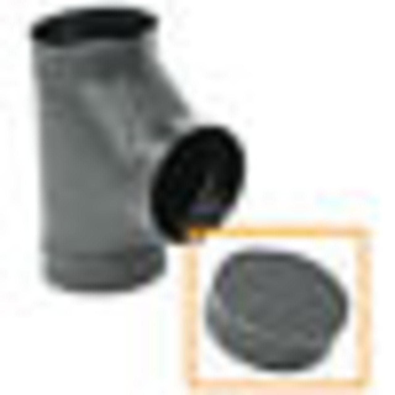 8" 24-Ga. Snap-Lock Black Tee Cover