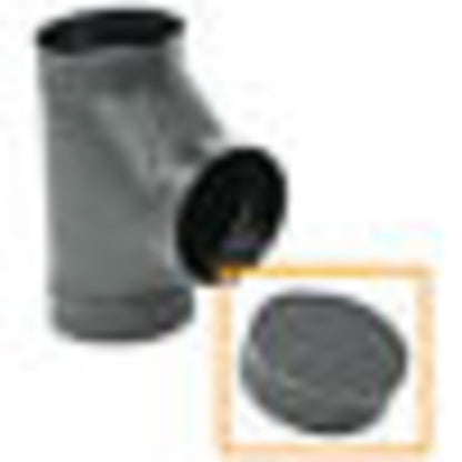 8" 24-Ga. Snap-Lock Black Tee Cover