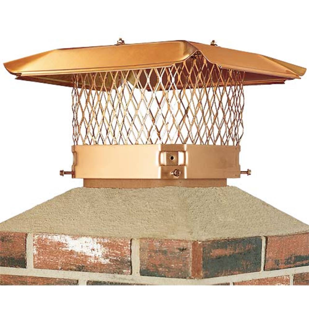 9" x 18" Copper Single Flue Chimney Cap