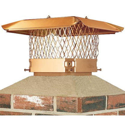 9" x 18" Copper Single Flue Chimney Cap