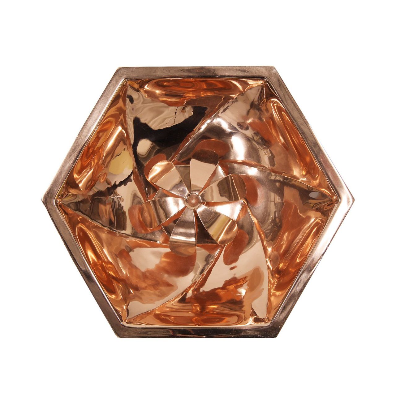 11.5" Copper Bee Fountain & Birdbath with Stake