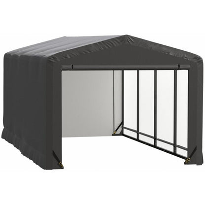 ShelterTube 10 x 18 x 8 Wind & Snow-Load Rated Garage - Gray