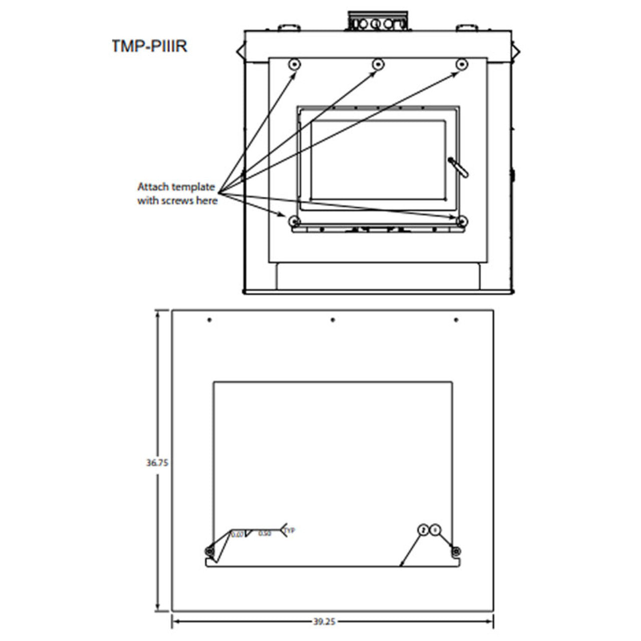 Majestic Reusable Metal Finishing Template For The Pioneer III-RBK - TMP-PIIIR