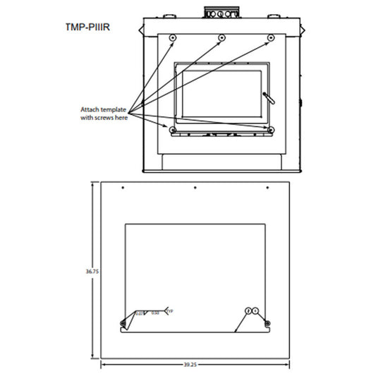 Majestic Reusable Metal Finishing Template For The Pioneer III-RBK - TMP-PIIIR