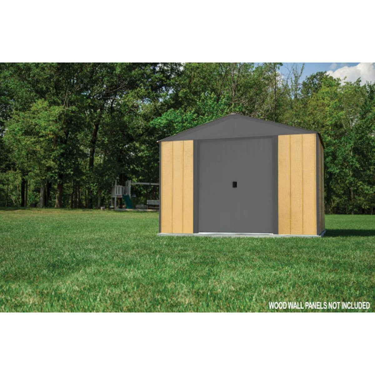 Ironwood 10' x 12' Galvanized Steel Hybrid Shed Kit - Anthracite