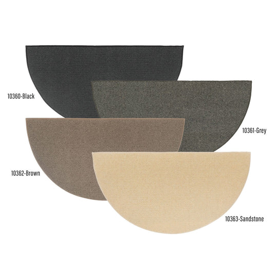 Goods of the Woods 4' Half Round Rug, Andiron 48x27