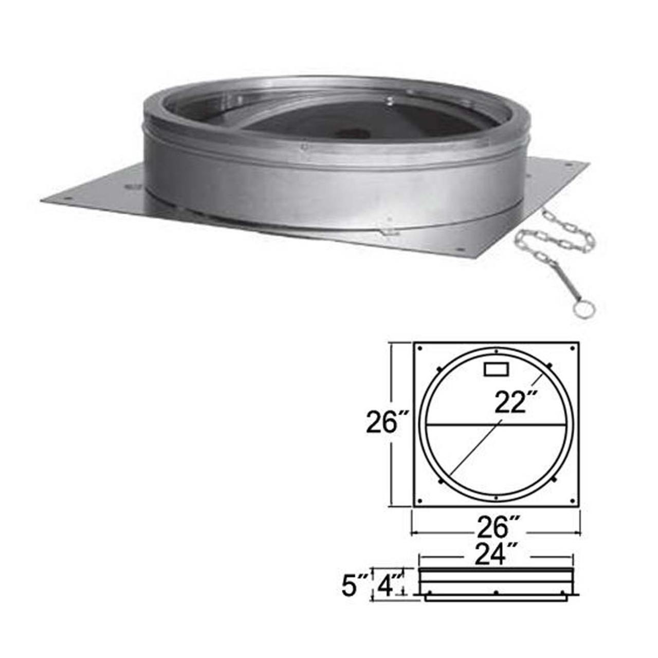 22'' DuraTech Anchor Plate with Damper - 22DT-APD