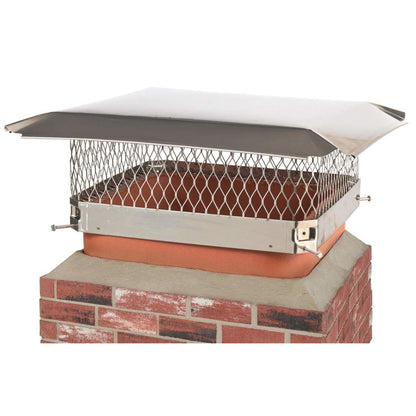 18" x 18" Stainless Steel Single Flue Chimney Cap