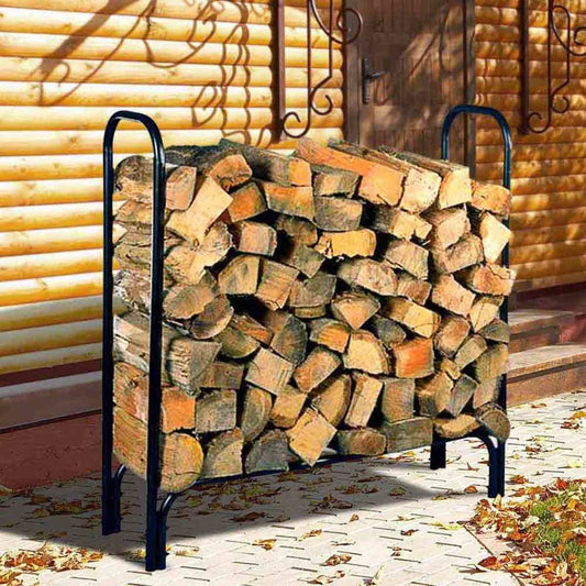 45" HY-C Tubular Black Log Rack - SLRM