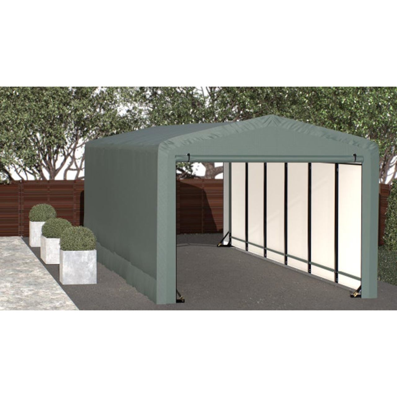 ShelterTube 10' x 27' x 8' Wind & Snow-Load Rated Garage - Green