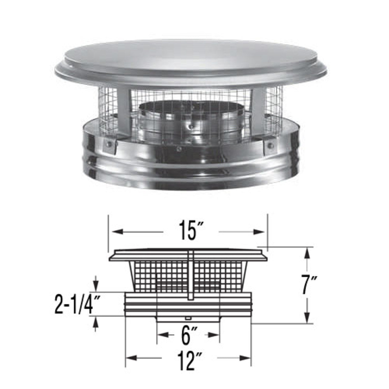 6'' DuraPlus Round Ceiling Support Kit - DP610-KIT