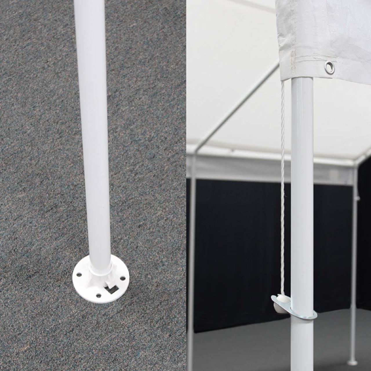 King Canopy  12' x 20' 8-Leg White Universal Canopy