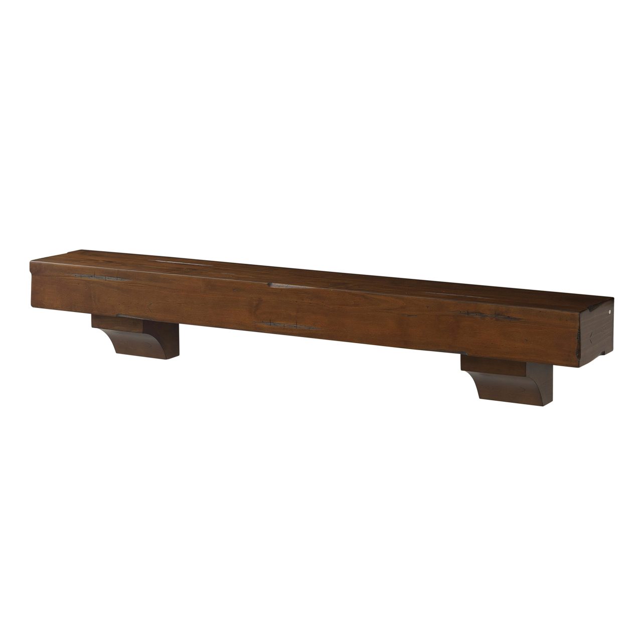 72" Shenandoah Fireplace Shelf by Pearl Mantels - Cherry Distressed Finish
