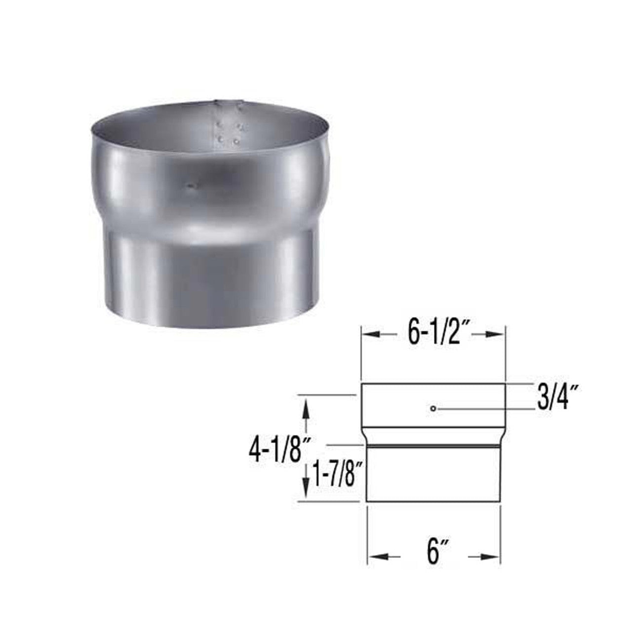 6" DuraFlexSS Connector - 6DFS-FC