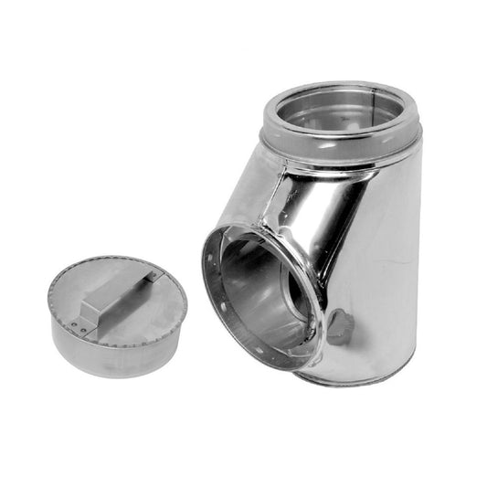 8" Selkirk Stainless Insulated Tee With Tee Plug - 208100