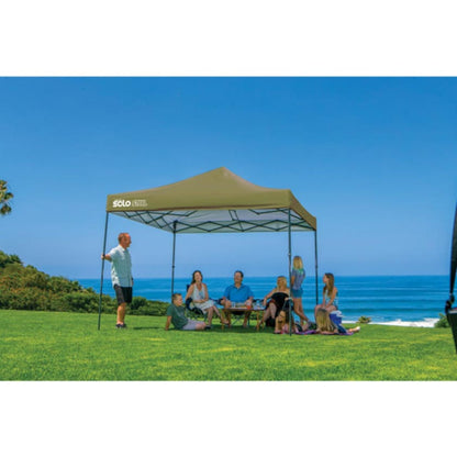 Solo Steel 100 10' x 10' Straight Leg Canopy - Olive