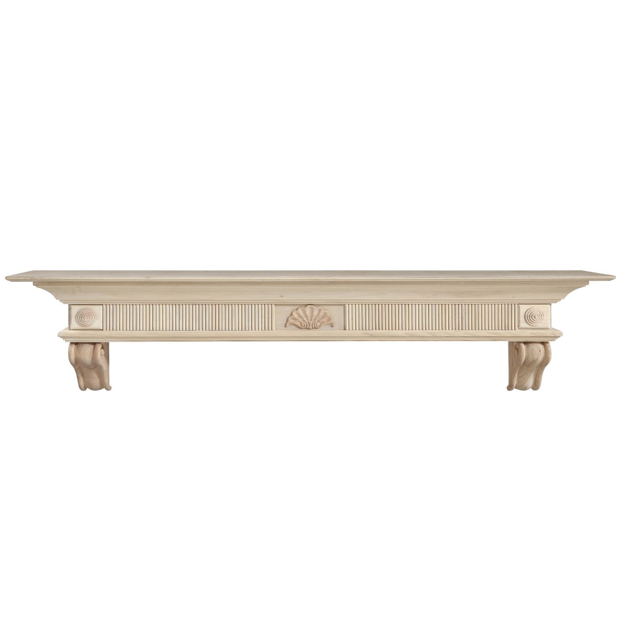 60'' Devonshire Unfinished Fireplace Shelf Mantel