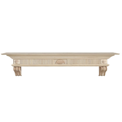 60'' Devonshire Unfinished Fireplace Shelf Mantel