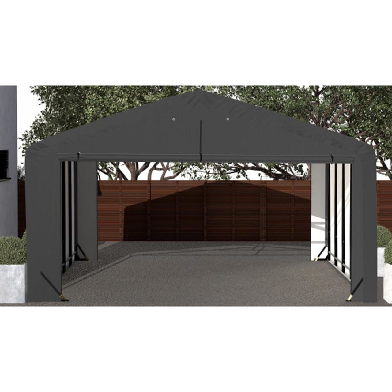 ShelterTube 20' x 23' x 12' Wind & Snow-Load Rated Garage - Gray