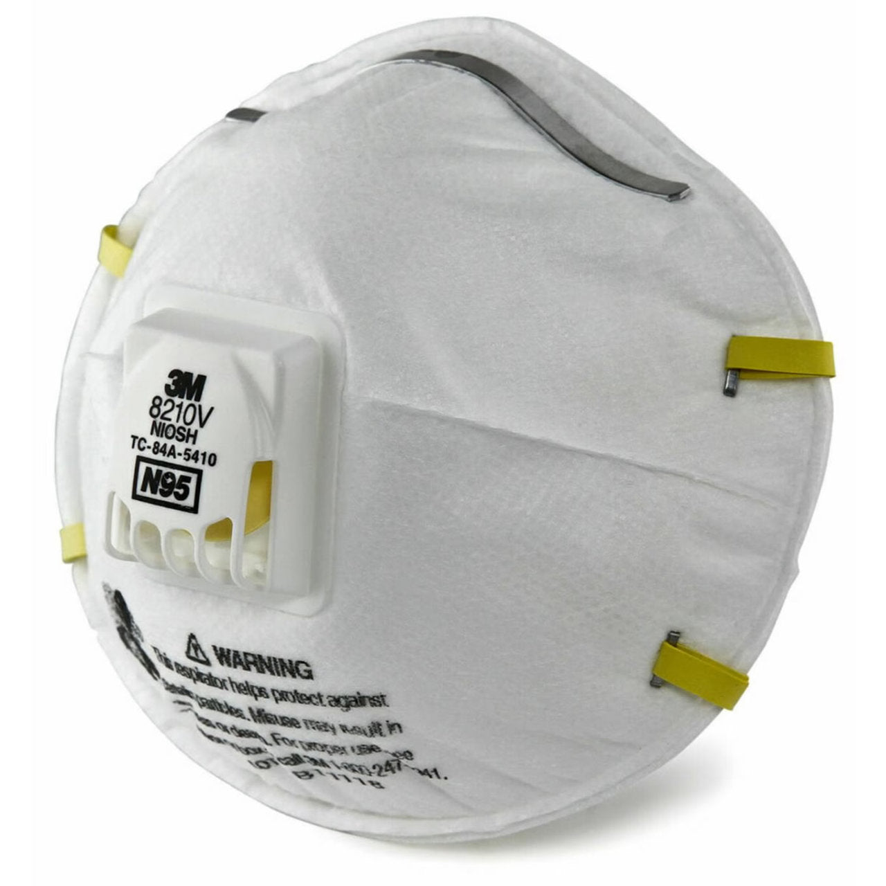 3M N95 Particulate Respirator USA Made, 8210V, White