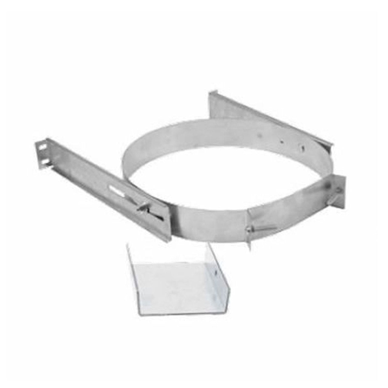 DuraTech 6"-8" Adjustable Extended Wall Strap- Stainless Steel - 6DT-AWSX-SS