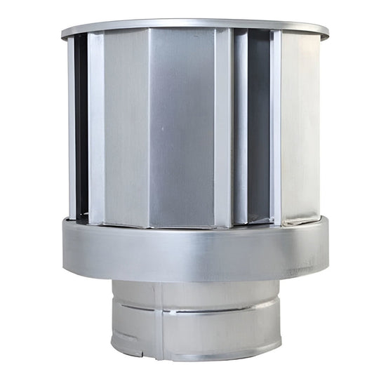 5" Ventis Direct Vent 304L Stainless Steel Vertical High Wind Cap - VDV-VCH05