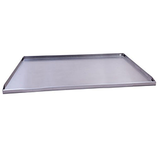 36" Fireplace Drain Pan with 1" Stainless Steel Decorative Face Extension